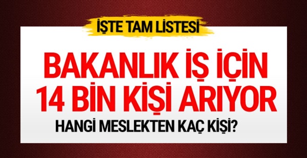 Adalet Bakanlığı işe almak için 14 bin kişi arıyor!