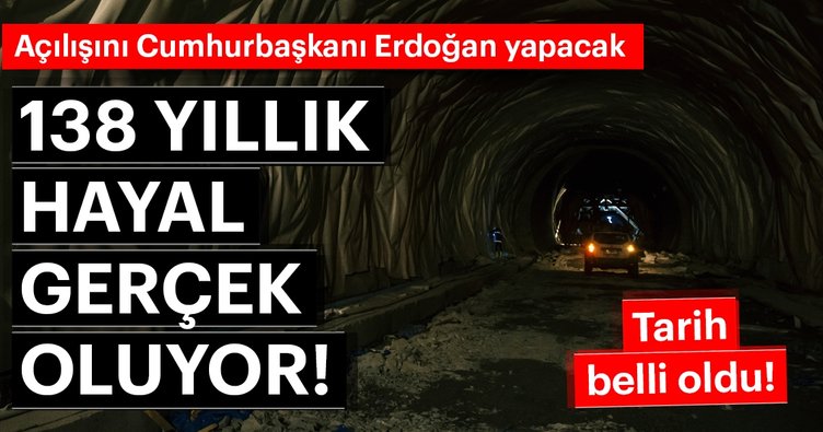 Ovit Tüneli'nin açılış tarihi belli oldu!