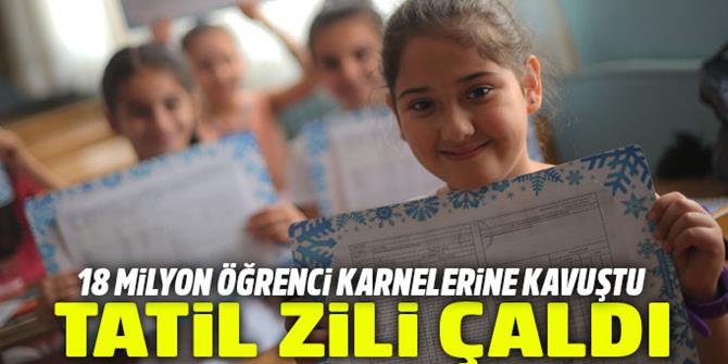 18 milyon öğrenci karne aldı