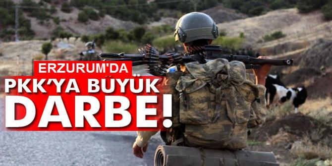 Erzurum’da PKK’ya ait sığınak ele geçirildi