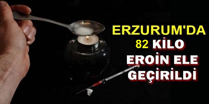 Erzurum'da 82 Kilogram Eroin Ele Geçirildi
