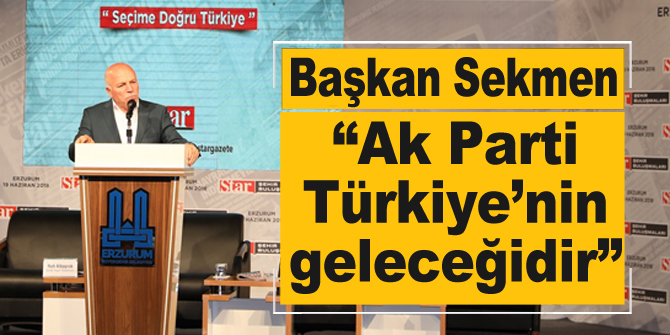 Başkan Sekmen: “Ak Parti Türkiye’nin geleceğidir”