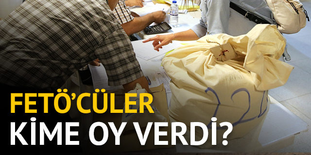 FETÖ üyeleri hangi cumhurbaşkanı adayına ve hangi partiye oy verdiler?