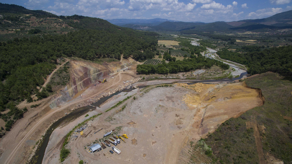 Karagöbek Barajı'ndaki çalışmalar