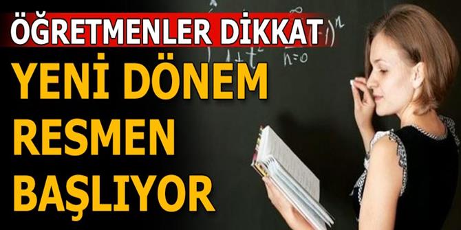 Yeni dönem başlıyor!