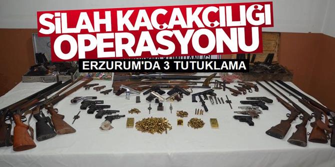 Erzurum merkezli silah kaçakçılığı operasyonu