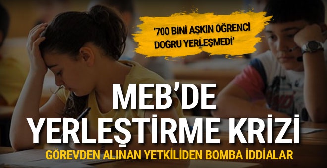 MEB'de yerleştirme krizi! Görevden alınan yetkiliden bomba iddialar