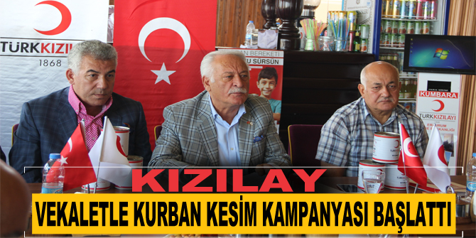 Kızılay vekaletle kurban kesim kampanyası başlattı