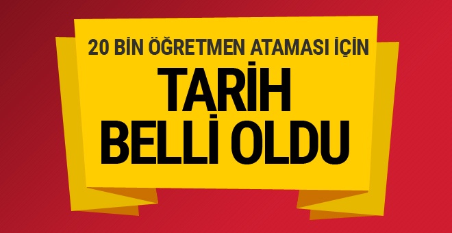 20 bin öğretmen alımı tarihi açıklandı