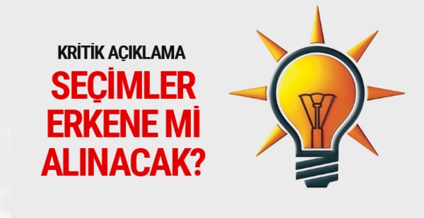 AK Parti'den erken seçim tarihi açıklaması