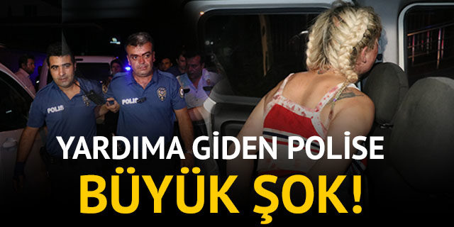 Polis yardıma gitti, saldırıya uğrayıp yaralandı