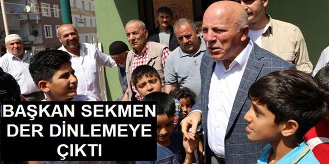 Başkan Sekmen mahallelerde çalışmaları denetliyor