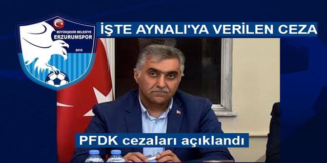 PFDK cezaları açıklandı