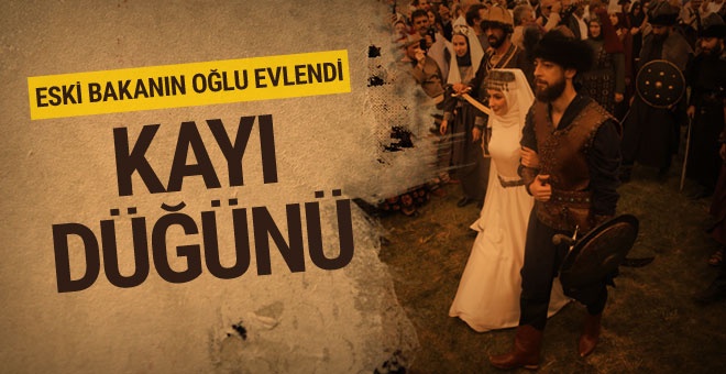 Akdağ'ın oğlu Muhammed Akdağ, Kocaeli'de 'Kayı düğünü' ile evlendi!