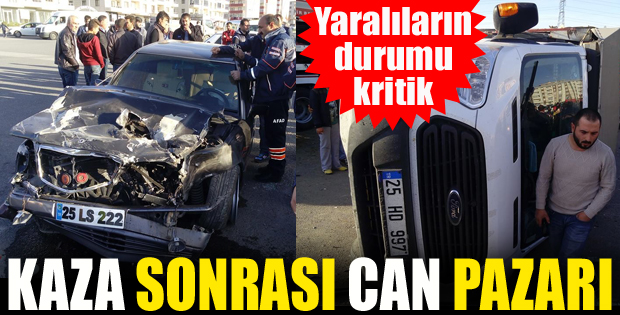 Erzurum'da Trafik kazasında can pazarı