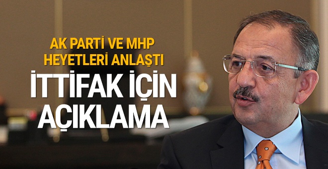 AK Parti ve MHP heyetleri ittifakta anlaştı