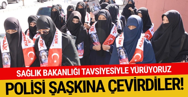Erzurum'da Kuytul İçin Yürüyen Kadınlar, Polisi Görünce 'Sağlık Yürüyüşü' Dedi