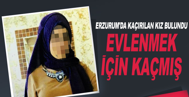 Evlenmek için kaçmış