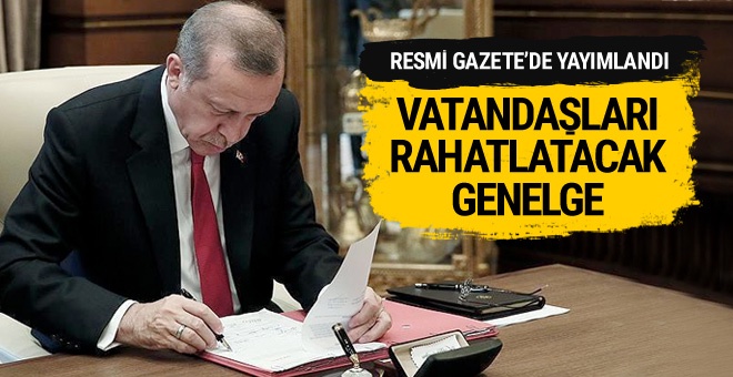 Cumhurbaşkanı Erdoğan'dan "bürokrasinin azaltılması" genelgesi
