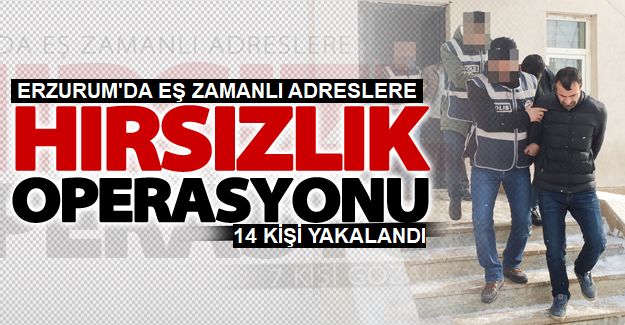 Erzurum'da "Hırsız Kapanı" Operasyonu