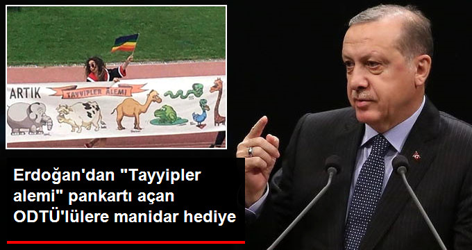 Cumhurbaşkanı Erdoğan, "Tayyipler Alemi" Pankartı Açan ODTÜ'lülere Yerli Telefon Hediye Etti