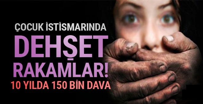 10 yılda 153 bin çocuk cinsel istismara uğradı