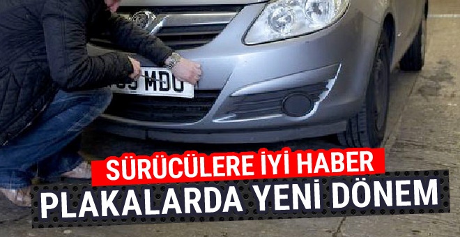 Araç plakalarında yeni dönem başladı