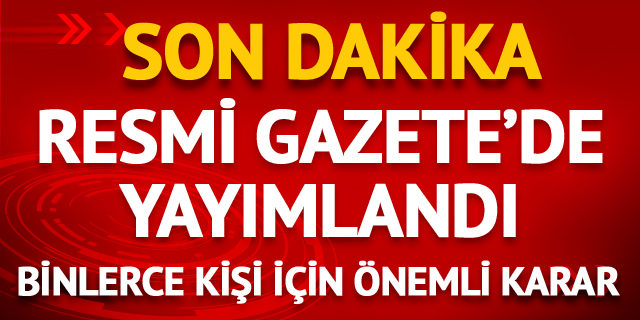 HSK kararnamesi Resmi gazete'de yayımlandı!