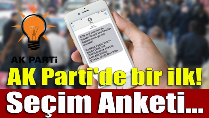 AK Parti'de yapılan anketlerde bir ilk