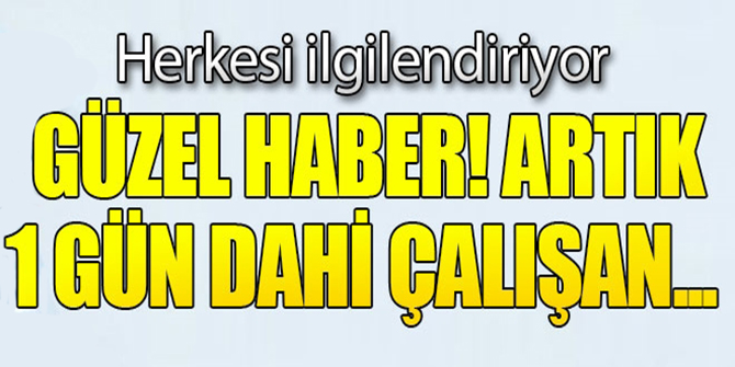 Bir gün çalışana da kıdem ödenecek