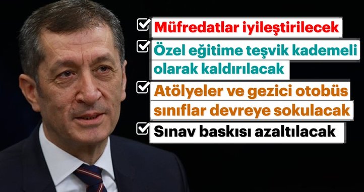 Teneffüs süreleri uzatılıyor, özel öğretime teşvik kaldırılıyor