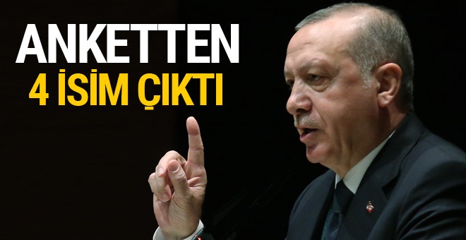 Erdoğan'a sunulan yerel seçim anket sonucundan çıkan 4 isim!