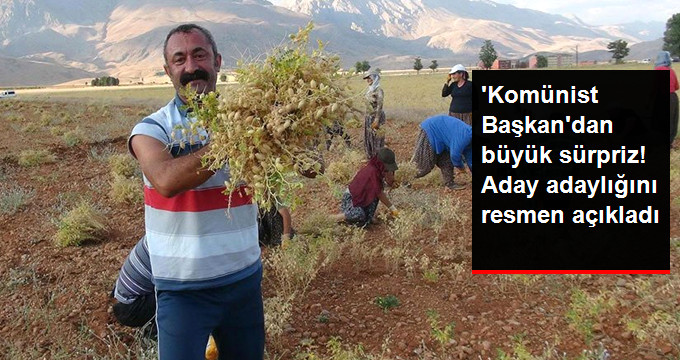 'Komünist Başkan' Fatih Mehmet Maçoğlu, Tunceli İçin Adaylık Başvurusu Yaptı