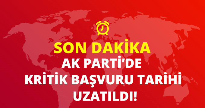 Ak Patide Aday Adaylığı Başvuru Süresi 16 Kasım'a Kadar Uzatıldı