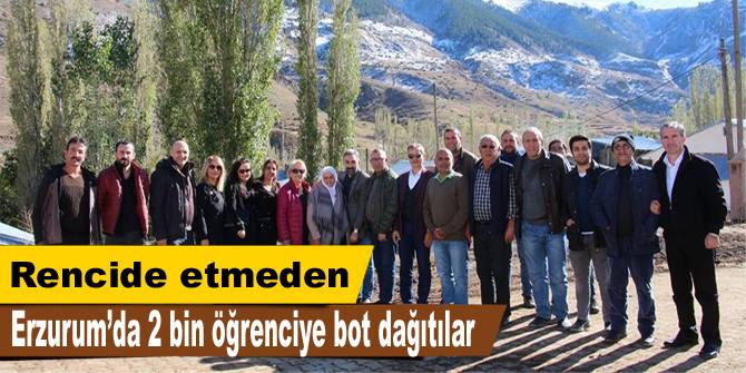 Erzurum'da rencidesiz yardım