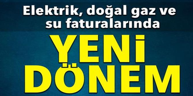 Elektrik, doğal gaz ve suda sanal icra dönemi başlıyor