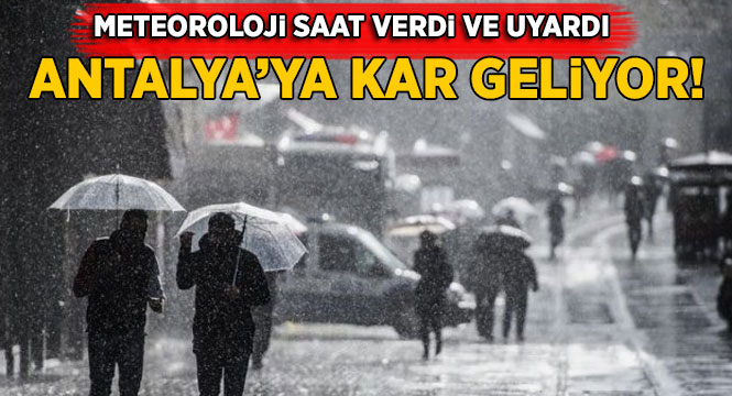 Meteoroloji'den 6 il için kar uyarısı!