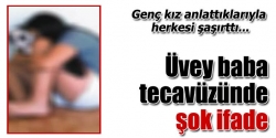 Üvey baba tecavüzünde şok ifade