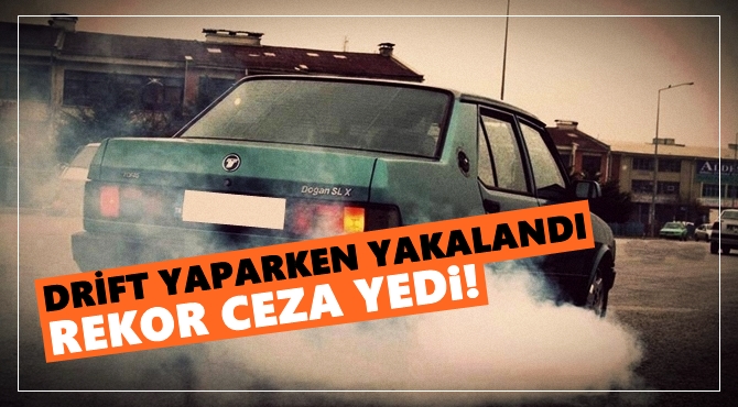 Drift" Yapan Sürücü Suçüstü Yakalandı