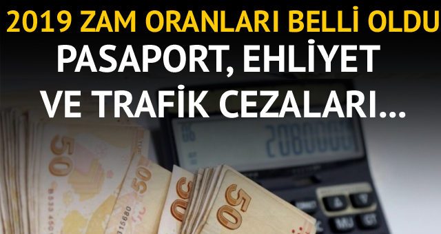 Vergi, harç ve ceza artış oranları belli oldu