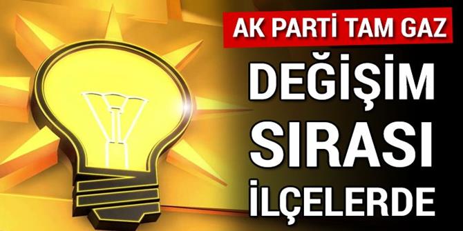 Değişim sırası ilçelerde