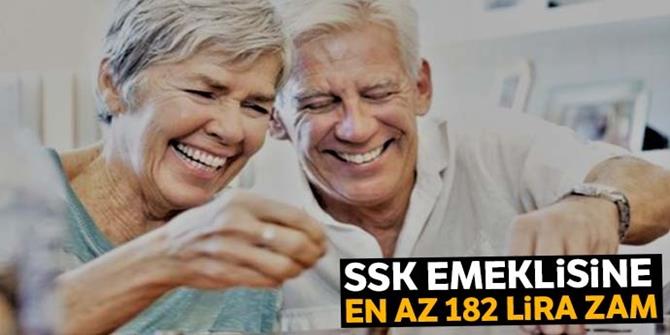 SSK emeklisine en az 182 TL zam