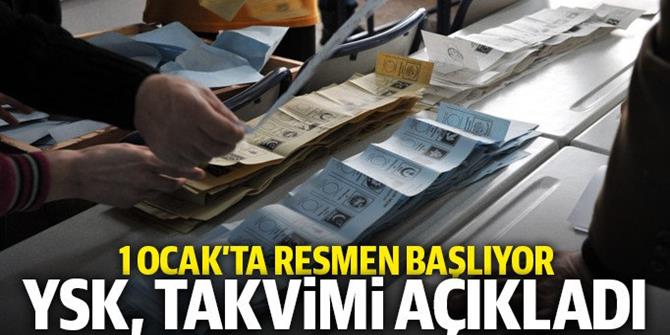 YSK yerel seçimler için takvimi açıkladı