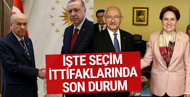 AK Parti-MHP ve CHP-İYİ Parti ortaklıklarında son durum