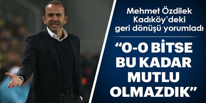 Mehmet Özdilek: “Gelecek adına güven kazandık”