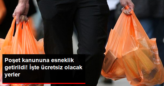 Poşetler buralarda ücretsiz olacak!