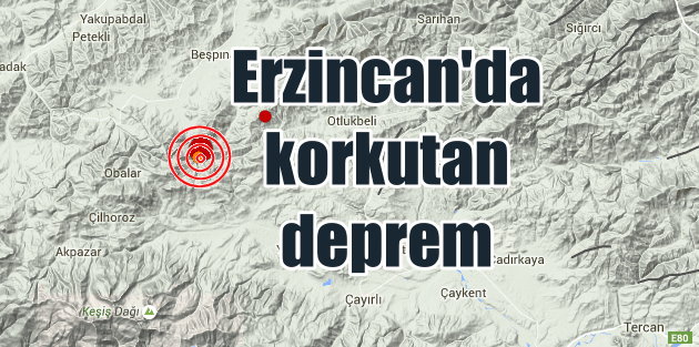 Erzincan'da 4.3 şiddetinde deprem
