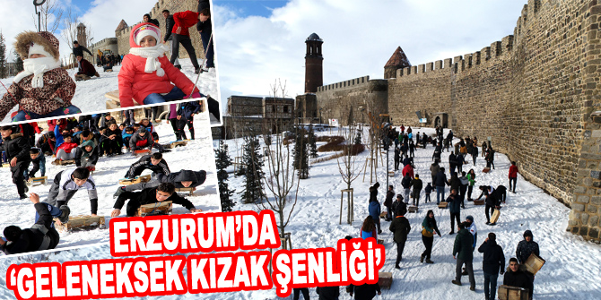 Erzurum’da ‘Geleneksek Kızak Şenliği’