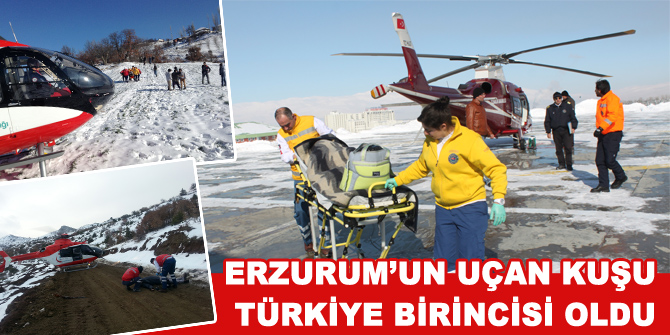 Ambulans helikopter 2018'de 146 kez havalanarak Türkiye birincisi oldu