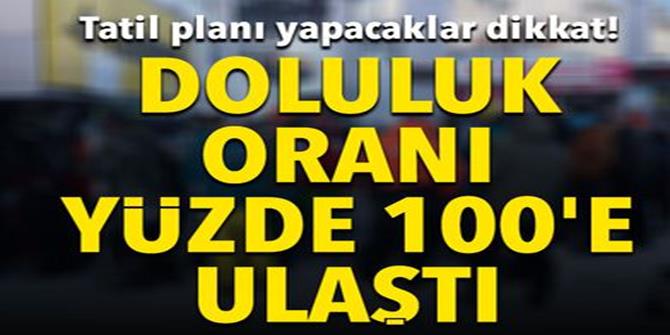 Palandöken'de doluluk oranı yüzde 100'e ulaştı